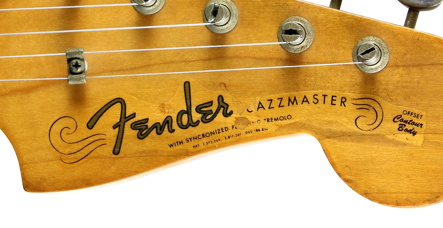 1961 Fender Jazzmaster Sunburst Vintage | 100% Original & Hard Case, Slab Board Neck, Offset Guitar
