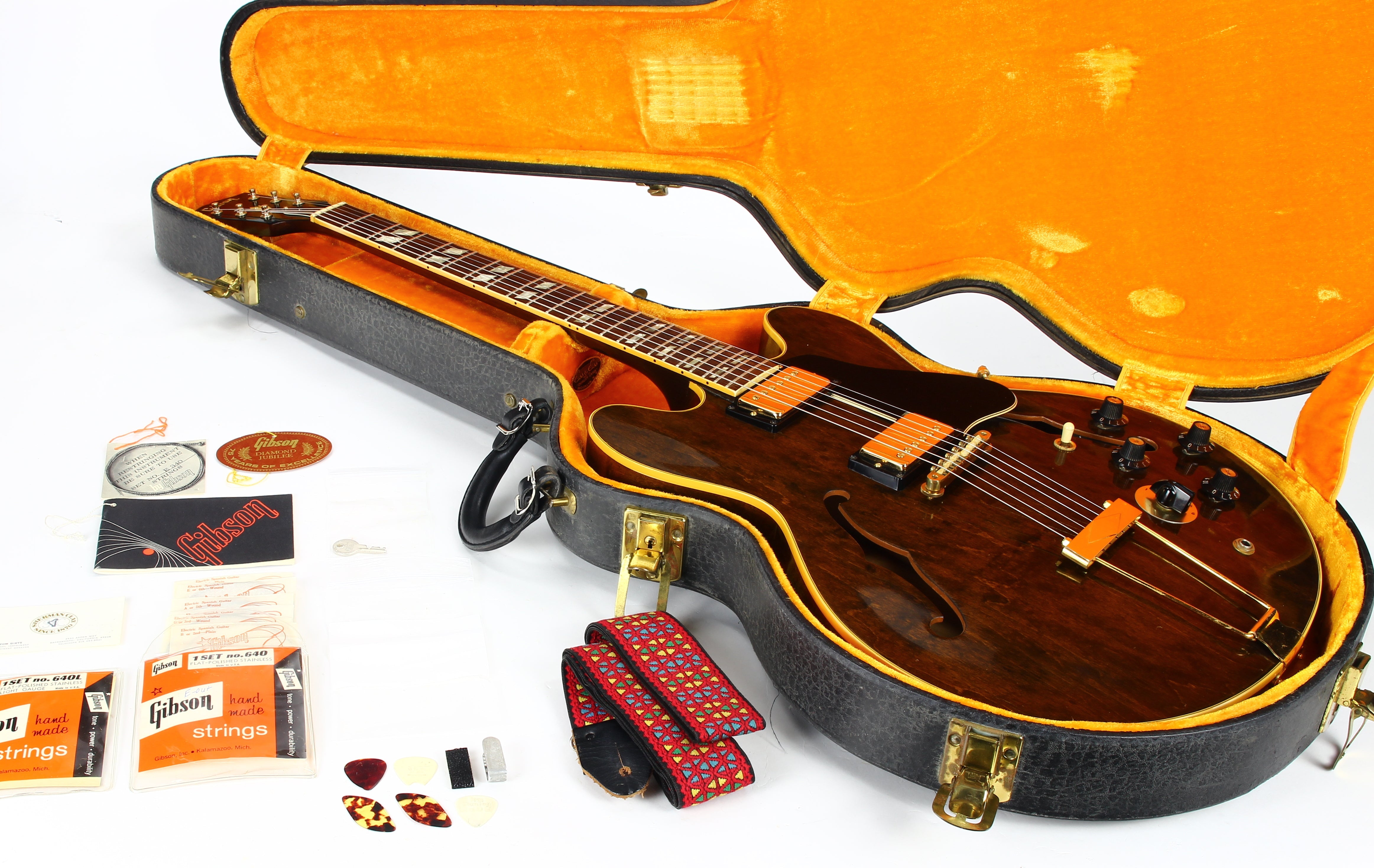 CLEAN w/ TAGS! 1969 Gibson ES-345 TDW Walnut - One Owner, 100% Origina –  Kansas City Vintage Guitars