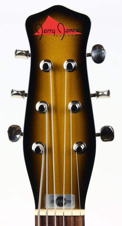 Jerry Jones USA Neptune Longhorn Baritone Bass Guitar VI 6-String Guitar | ONE OFF Gold Burst