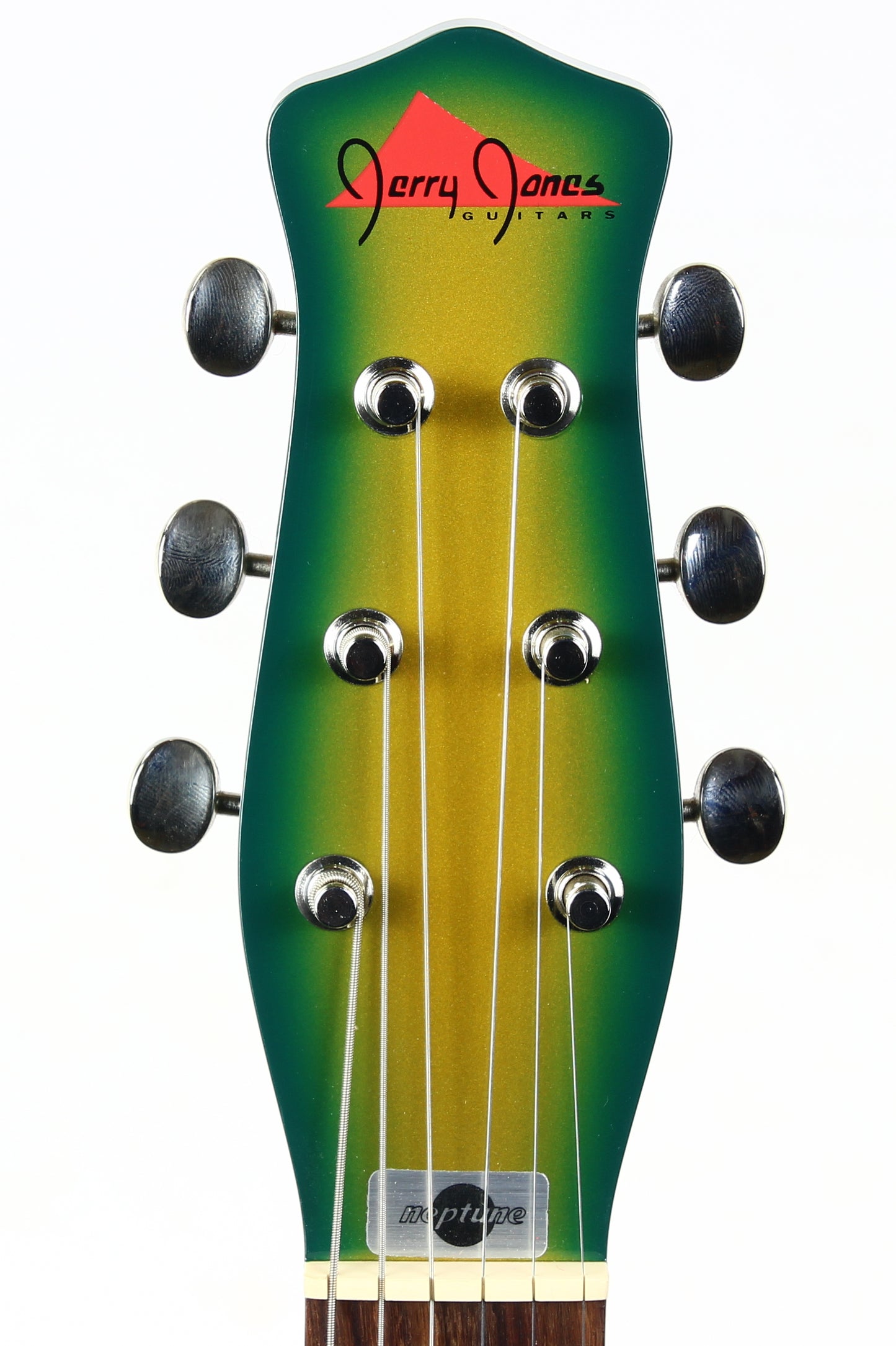 Jerry Jones USA Neptune Longhorn GUITARLIN 6-String Guitar | ONE OFF Green Burst 31 Frets