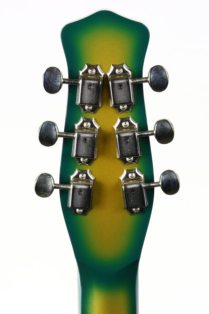 Jerry Jones USA Neptune Longhorn GUITARLIN 6-String Guitar | ONE OFF Green Burst 31 Frets