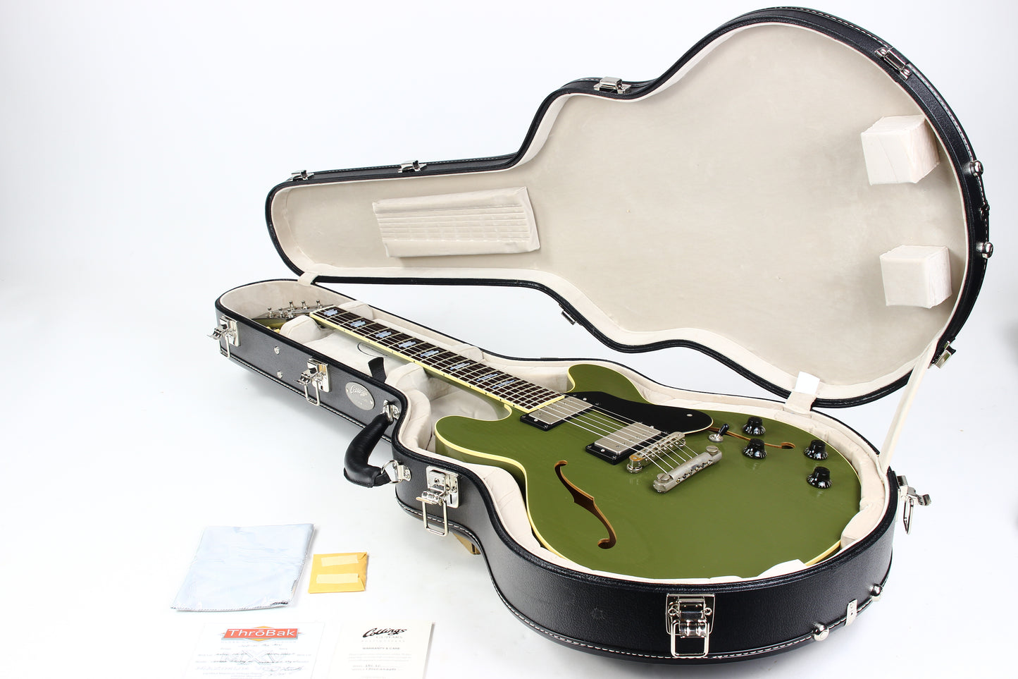 2024 Collings I-35 LC AGED Olive Drab Green | Throbak SLE-101 Plus MXV, Ameritage Case