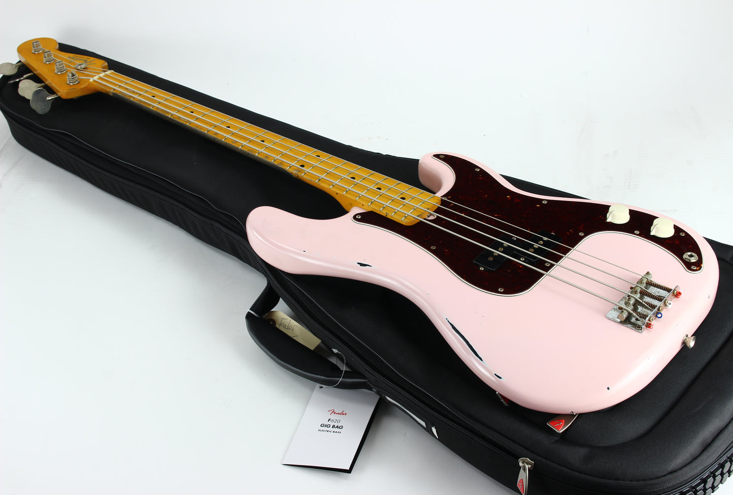 c. 2007 Fender Japan '57 Precision Bass Reissue MIJ Shell Pink Nitro Lacquer Relic