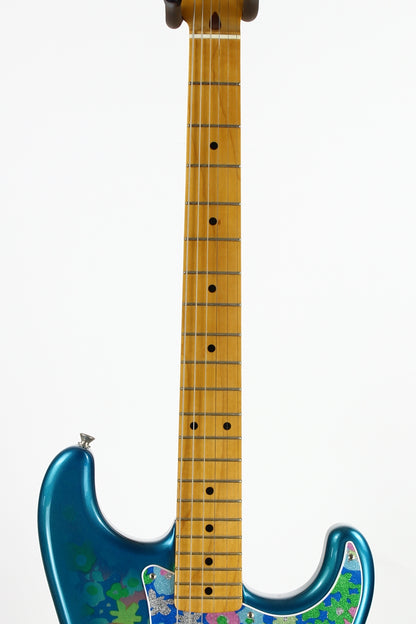 c. 1999 Fender Japan '57 Blue Floral Flower Stratocaster | CIJ 1957 Strat Reissue