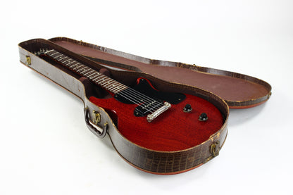 1959 Gibson Les Paul Junior Jr. Doublecut Double Cutaway Vintage Electric Guitar Cherry Red RARE BLACK PICKGUARD