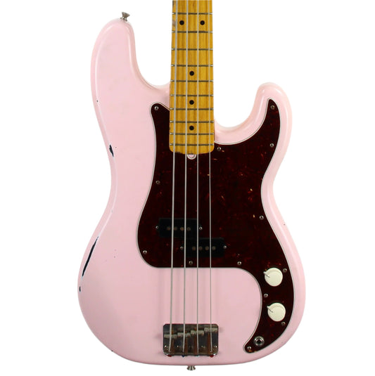 c. 2007 Fender Japan Precision Bass Reissue MIJ Shell Pink Nitro Lacquer Relic