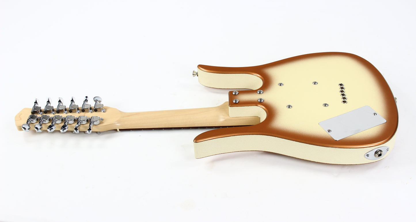 Jerry Jones Shorty 12-String Octave Guitar Mandolin | COPPER BURST w/ Original Receipt!