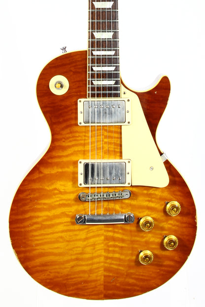 2018 Gibson 1959 AGED Les Paul Historic Reissue ROYAL TEA BURST! R9 59 Custom Shop KILLER TOP!