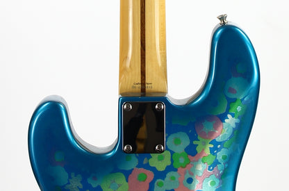 c. 2002 Fender Japan '54 Precision Bass Blue Floral Flower Telecaster OPB-54