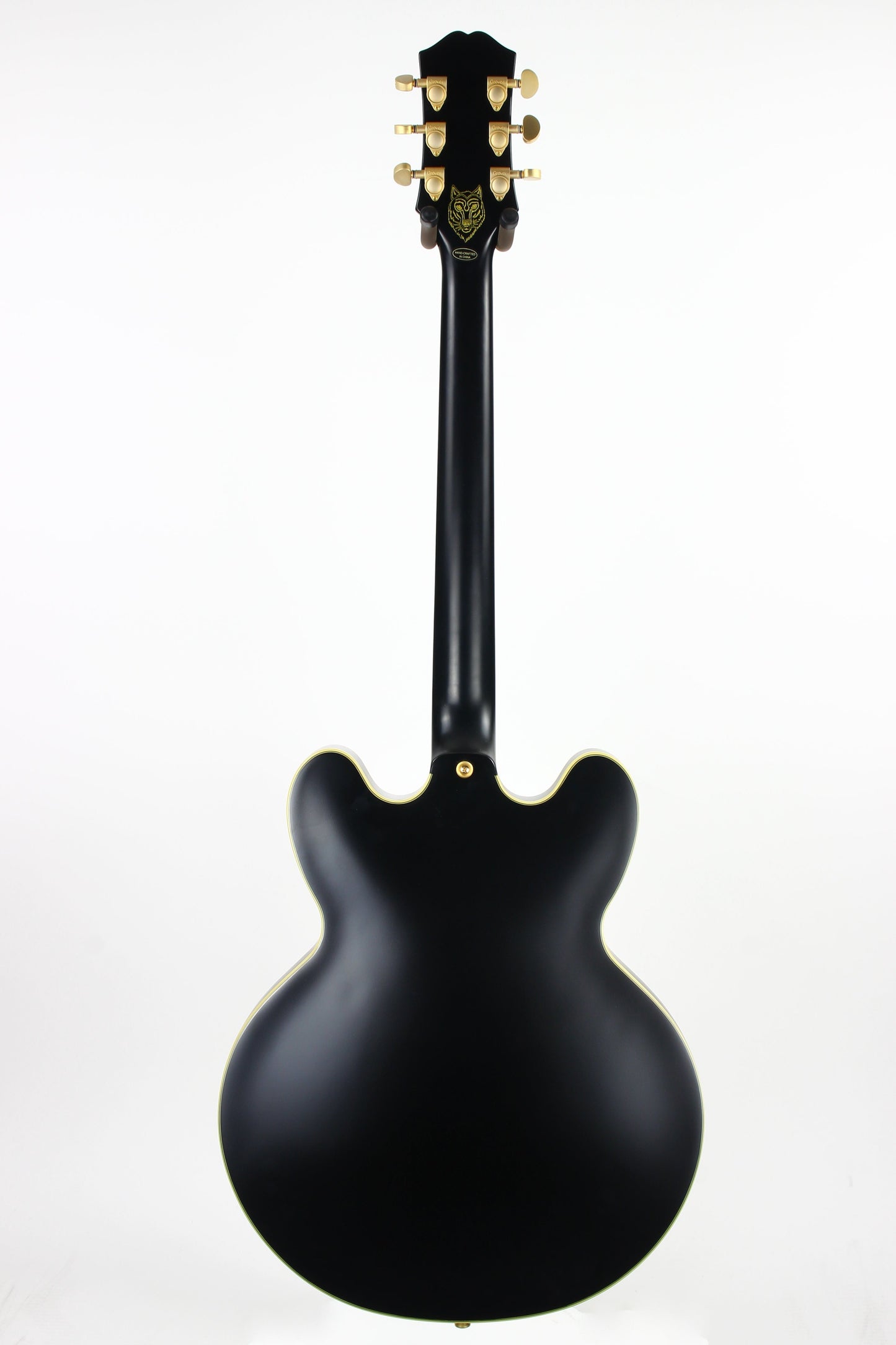 2020 Epiphone Emily Wolfe Sheraton Stealth Semi Hollow Electric Guitar, Aged Black