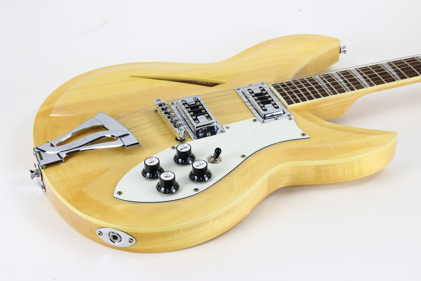 Chickenbacker Rickenfaker 381 Set Neck Copy Mapleglo Natural Guitar