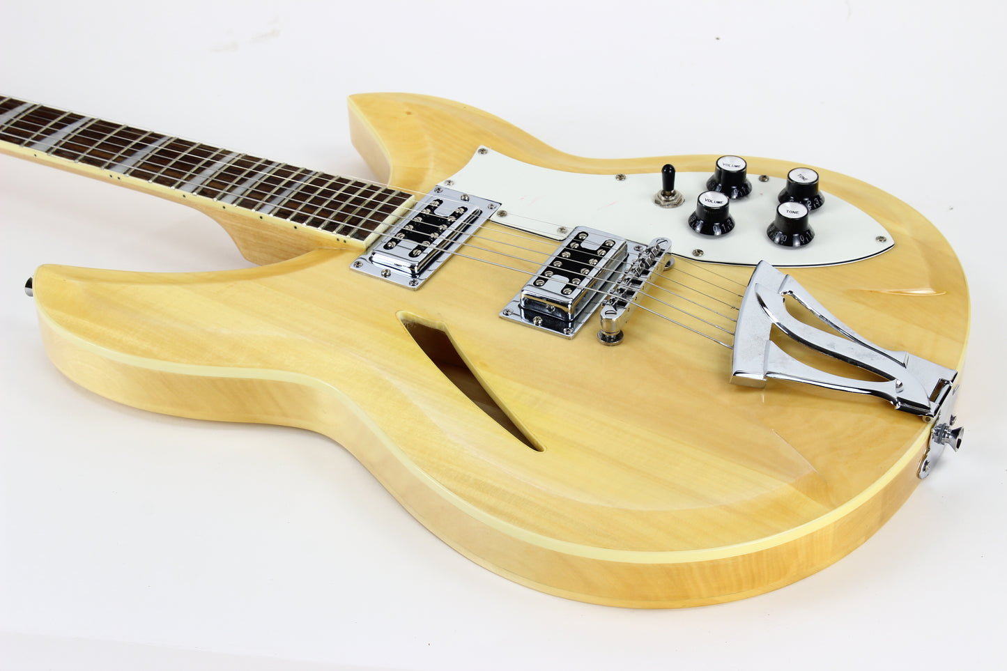 Chickenbacker Rickenfaker 381 Set Neck Copy Mapleglo Natural Guitar