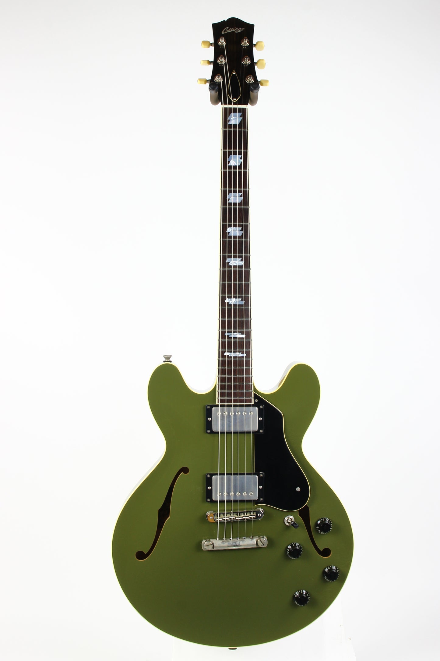2024 Collings I-35 LC AGED Olive Drab Green | Throbak SLE-101 Plus MXV, Ameritage Case