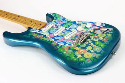 c. 1999 Fender Japan '57 Blue Floral Flower Stratocaster | CIJ 1957 Strat Reissue