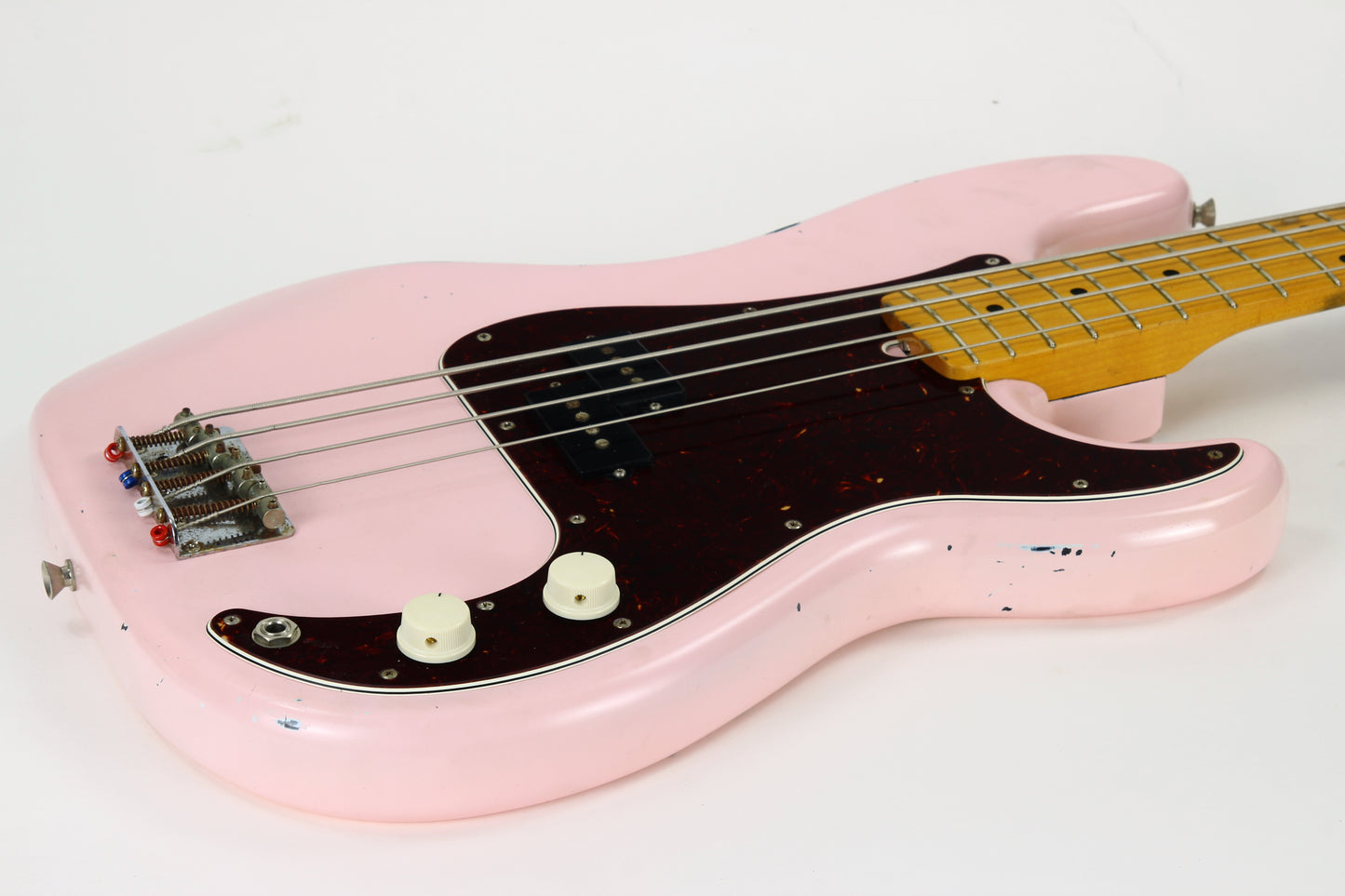 c. 2007 Fender Japan '57 Precision Bass Reissue MIJ Shell Pink Nitro Lacquer Relic