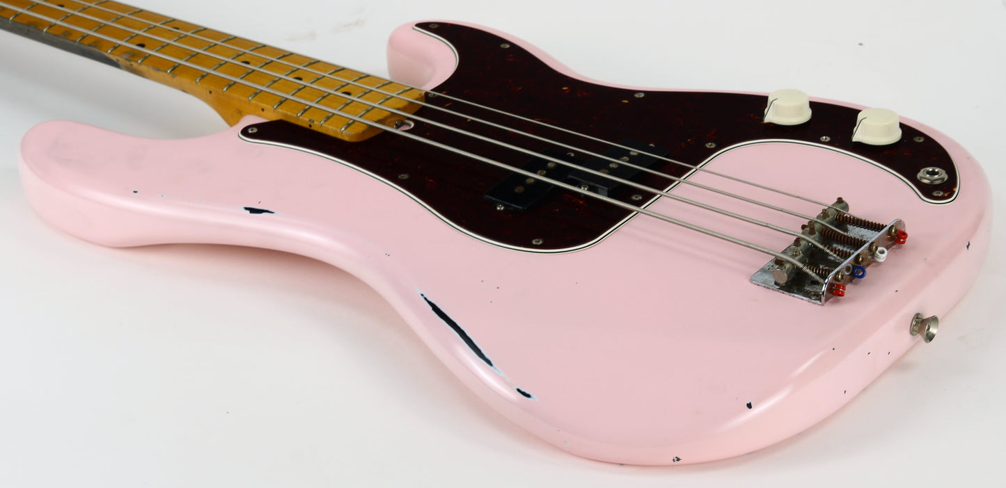 c. 2007 Fender Japan '57 Precision Bass Reissue MIJ Shell Pink Nitro Lacquer Relic