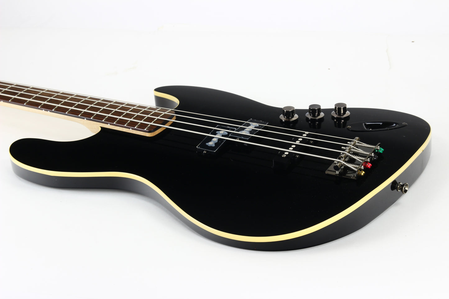 2021 Fender Japan Aerodyne Jazz P Bass | Black, Bound, PJ Precision Hybrid ajb