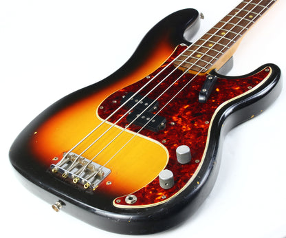 1966 Fender Precision Bass Sunburst | Vintage 1960s P-Bass, Plays Great!