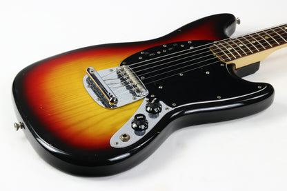 1978 Fender Mustang Sunburst Vintage Electric Guitar w Original Hard Case & Strap