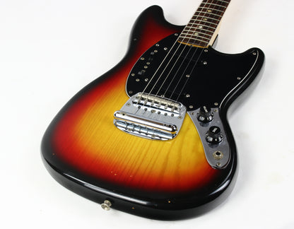 1978 Fender Mustang Sunburst Vintage Electric Guitar w Original Hard Case & Strap