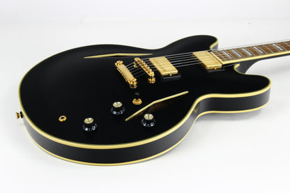 2020 Epiphone Emily Wolfe Sheraton Stealth Semi Hollow Electric Guitar, Aged Black