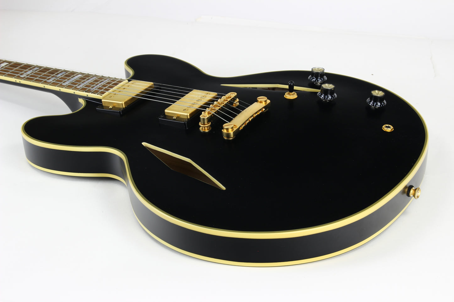 2020 Epiphone Emily Wolfe Sheraton Stealth Semi Hollow Electric Guitar, Aged Black