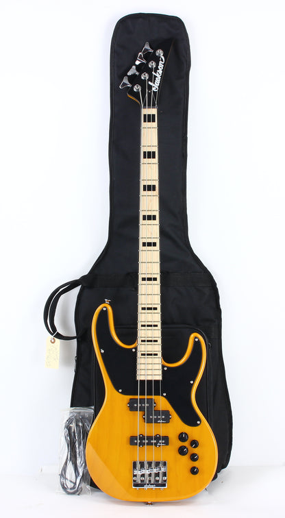 c. 2019 Jackson X Series Concert Bass CBXNTM IV Neck Through Maple Board Butterscotch