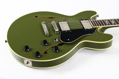 2024 Collings I-35 LC AGED Olive Drab Green | Throbak SLE-101 Plus MXV, Ameritage Case