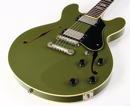 2024 Collings I-35 LC AGED Olive Drab Green | Throbak SLE-101 Plus MXV, Ameritage Case