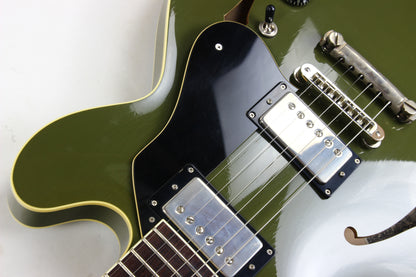 2024 Collings I-35 LC AGED Olive Drab Green | Throbak SLE-101 Plus MXV, Ameritage Case