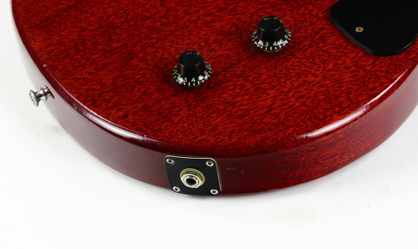 1959 Gibson Les Paul Junior Jr. Doublecut Double Cutaway Vintage Electric Guitar Cherry Red RARE BLACK PICKGUARD