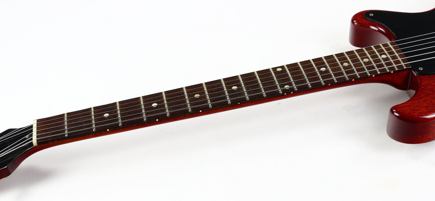 1959 Gibson Les Paul Junior Jr. Doublecut Double Cutaway Vintage Electric Guitar Cherry Red RARE BLACK PICKGUARD