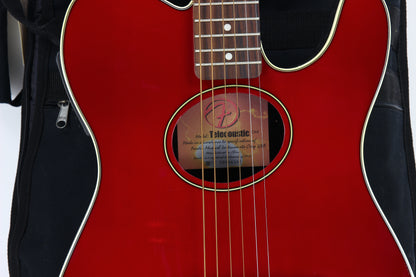 Fender Telecoustic CAR Candy Apple Red Acoustic Electric Guitar