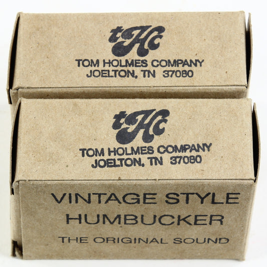 Tom Holmes USA H450 H455 Humbucker Set Double White Nickel Covers New in Box THC