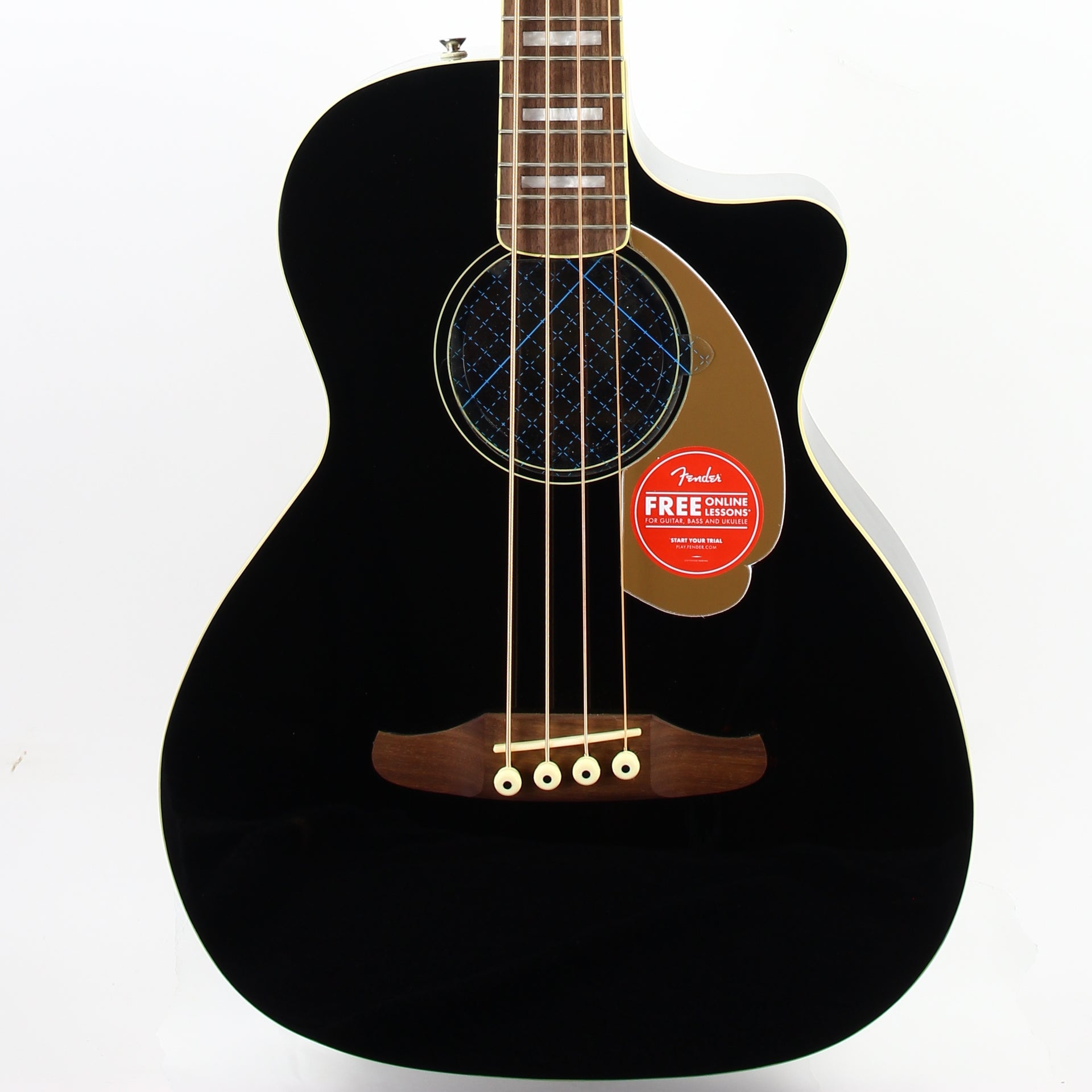 Fender Kingman V2 Acoustic-Electric Bass | Black w Matching 