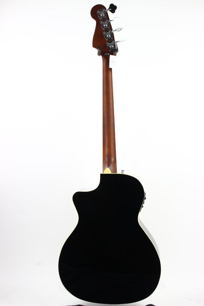 Fender Kingman V2 Acoustic-Electric Bass | Black w Matching Headstock