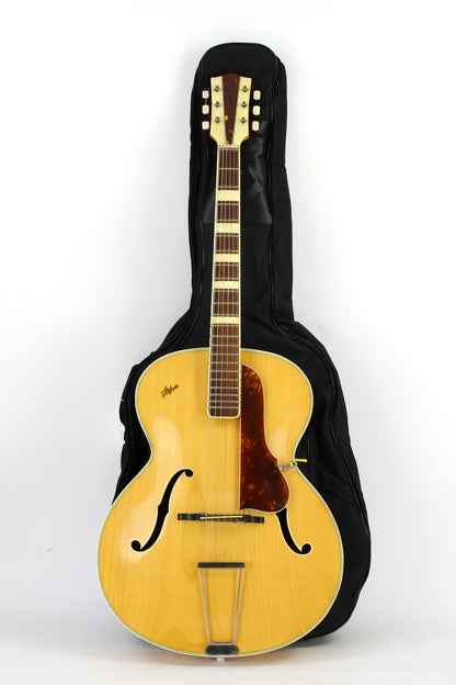 1958 Hofner 456 Archtop Guitar Natural Blonde | Highly Figured Maple