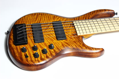 MTD USA 635-24 Michael Tobias Designs 6-String Bass - Brazilian Satinwood Top, Highly Figured