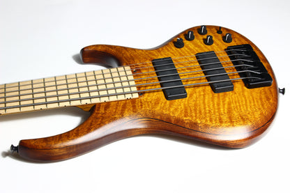 MTD USA 635-24 Michael Tobias Designs 6-String Bass - Brazilian Satinwood Top, Highly Figured