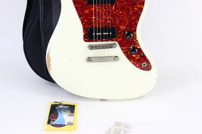 FANO Standard JM6 Aged Relic White | Matching Headstock, P90's