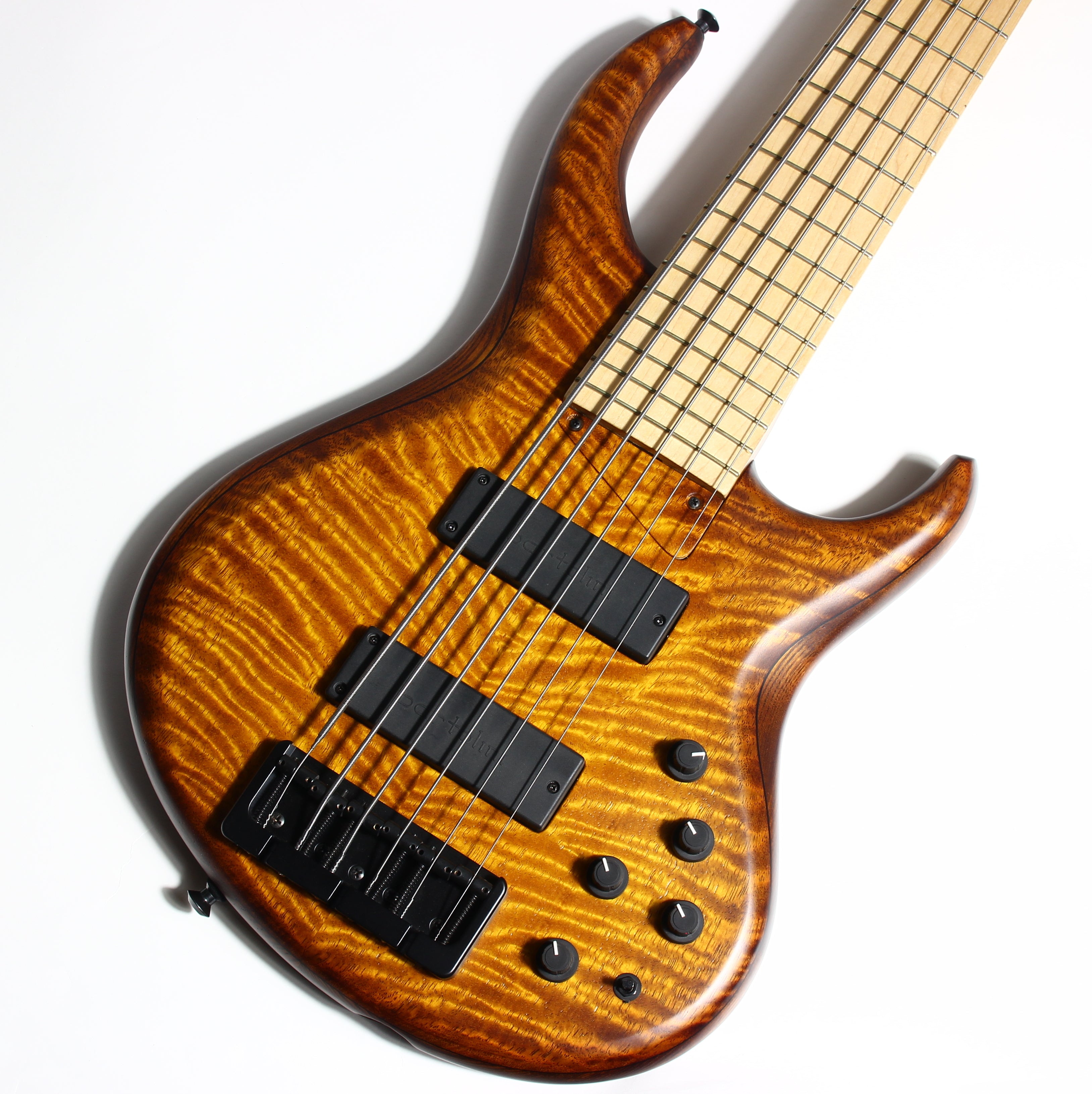 *SOLD*  MTD USA 635-24 Michael Tobias Designs 6-String Bass - Brazilian Satinwood Top, Highly Figured