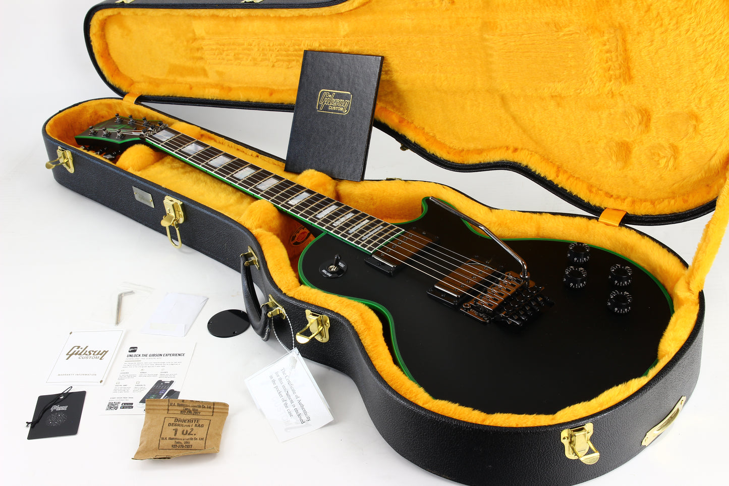 2024 Gibson Custom Shop Les Paul Axcess Custom GREEN WIDOW Satin Black