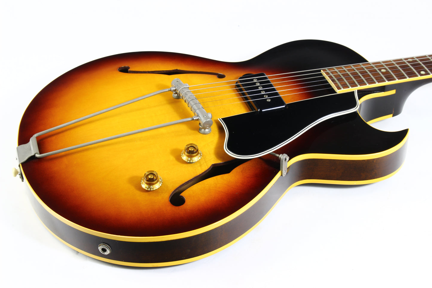 1958 Gibson ES-225T Sunburst NEAR MINT | Vintage Hollowbody Guitar w P90 Pickup 1950s