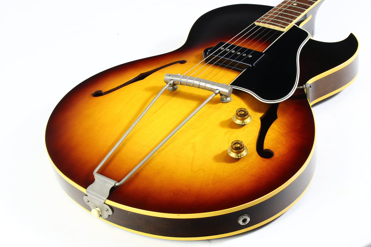 1958 Gibson ES-225T Sunburst NEAR MINT | Vintage Hollowbody Guitar w P90 Pickup 1950s