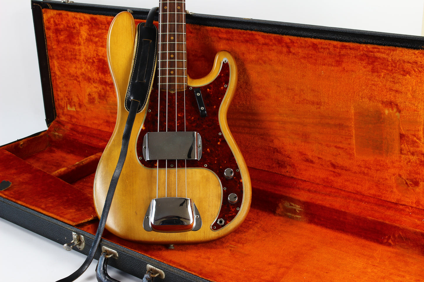 1964 Fender Precision Bass, Vintage '64 Pre-CBS | Spaghetti Logo, Natural Refin w Original Case!