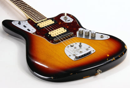 2012 Fender Road Worn Kurt Cobain '65 Jaguar - Original Case and Book, 3-Color Sunburst, Relic, Nirvana!