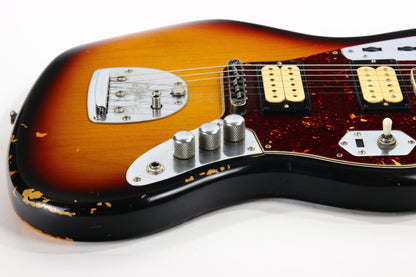 2012 Fender Road Worn Kurt Cobain '65 Jaguar - Original Case and Book, 3-Color Sunburst, Relic, Nirvana!
