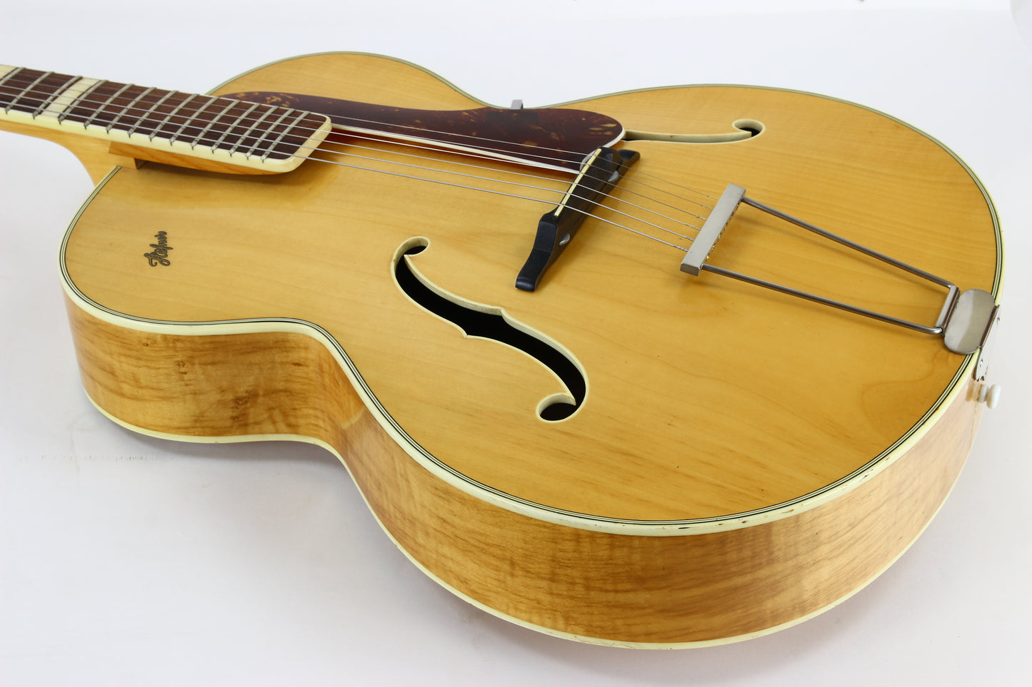 1958 Hofner 456 Archtop Guitar Natural Blonde | Highly Figured Maple