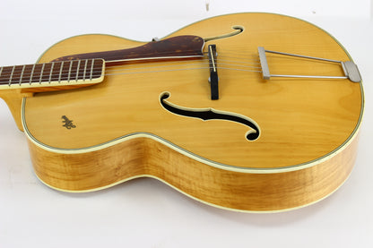 1958 Hofner 456 Archtop Guitar Natural Blonde | Highly Figured Maple