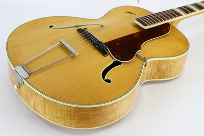 1958 Hofner 456 Archtop Guitar Natural Blonde | Highly Figured Maple